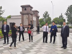 江苏盐城大丰福寿园向导来浙江腾博会官网调研